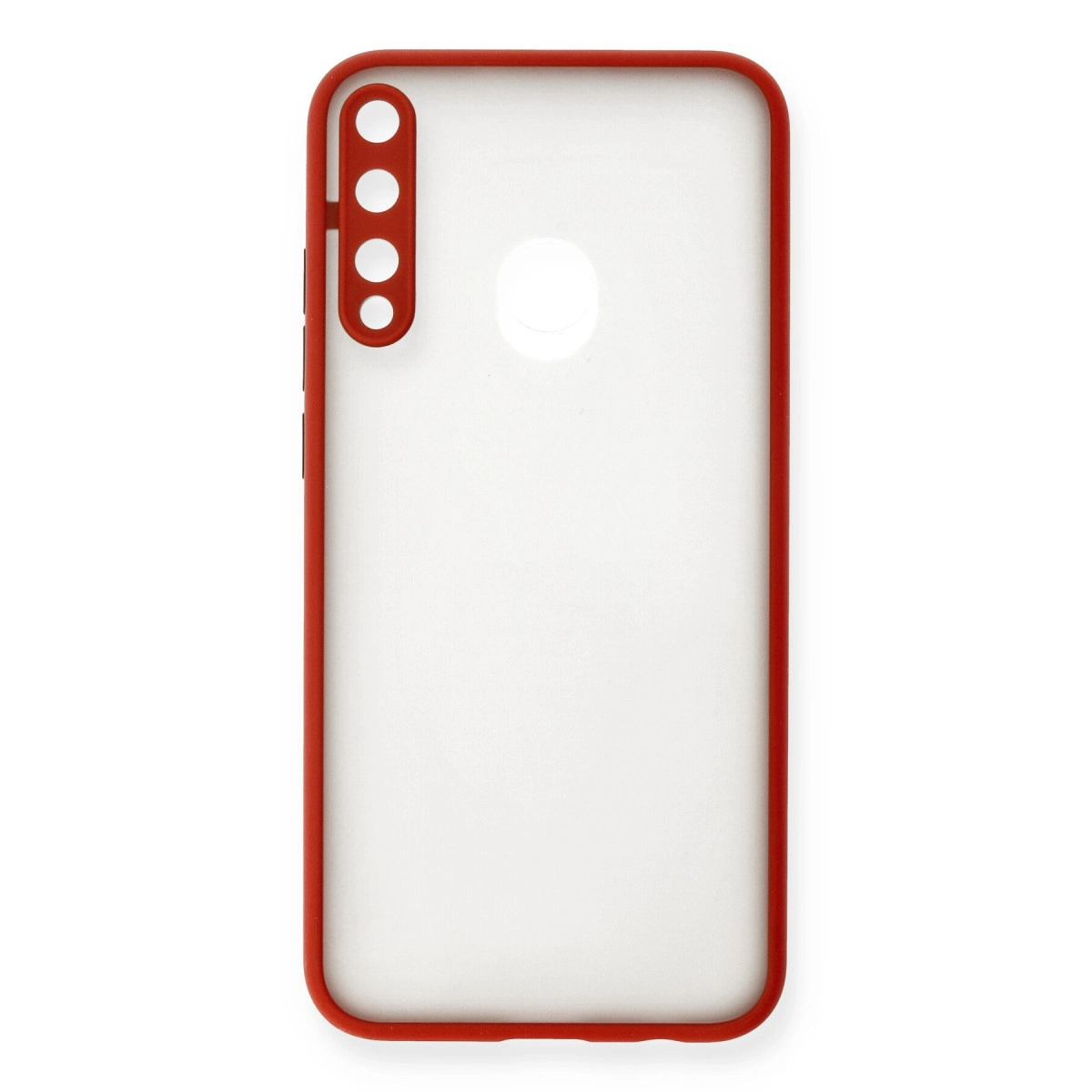 NEWFACE Huawei P40 Lite E Montreal Uyumlu Silikon Kapak Telefon Kılıfı Kırmızı