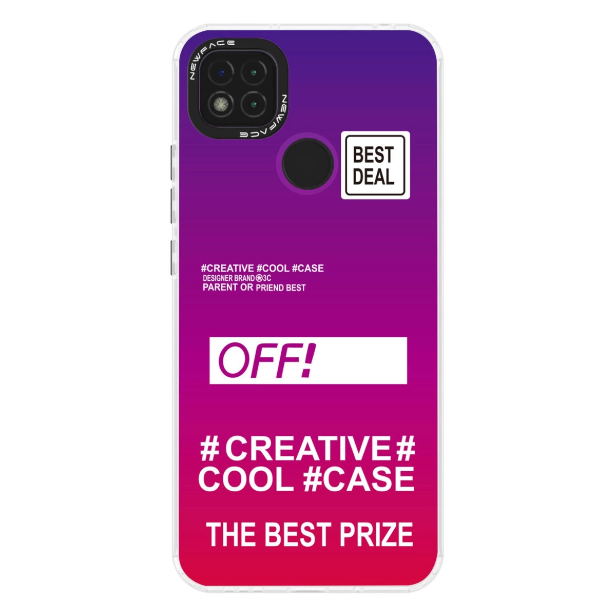 NEWFACE Xiaomi Redmi 9C Uyumlu Estoril Desenli Kapak Telefon Kılıfı Çok Renkli