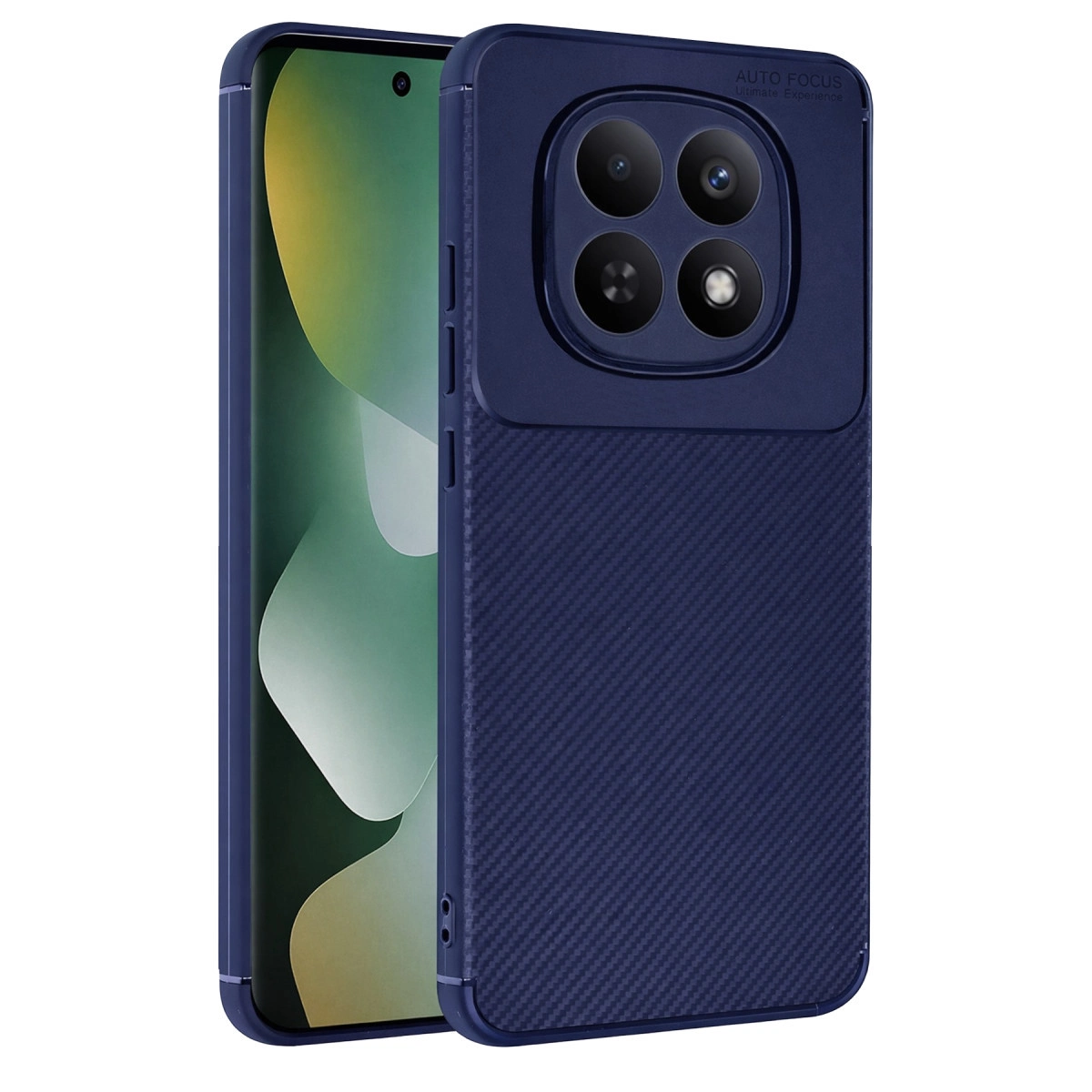 NEWFACE Xiaomi Redmi Note 15 Pro Plus 5G Uyumlu Auto Focus Karbon Kapak Telefon Kılıfı Lacivert