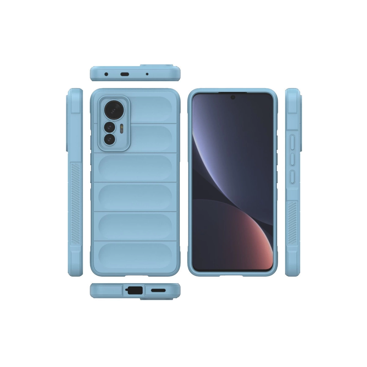 NEWFACE Xiaomi Mi 12 Lite Uyumlu Optimum Silikon Telefon Kılıfı Sky Blue