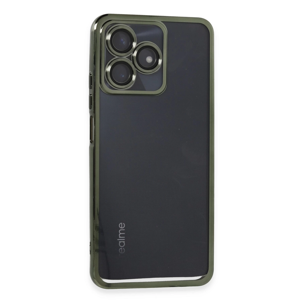 NEWFACE Realme C53 Uyumlu Kamera Korumalı Lensli Silikon Telefon Kılıfı Yeşil