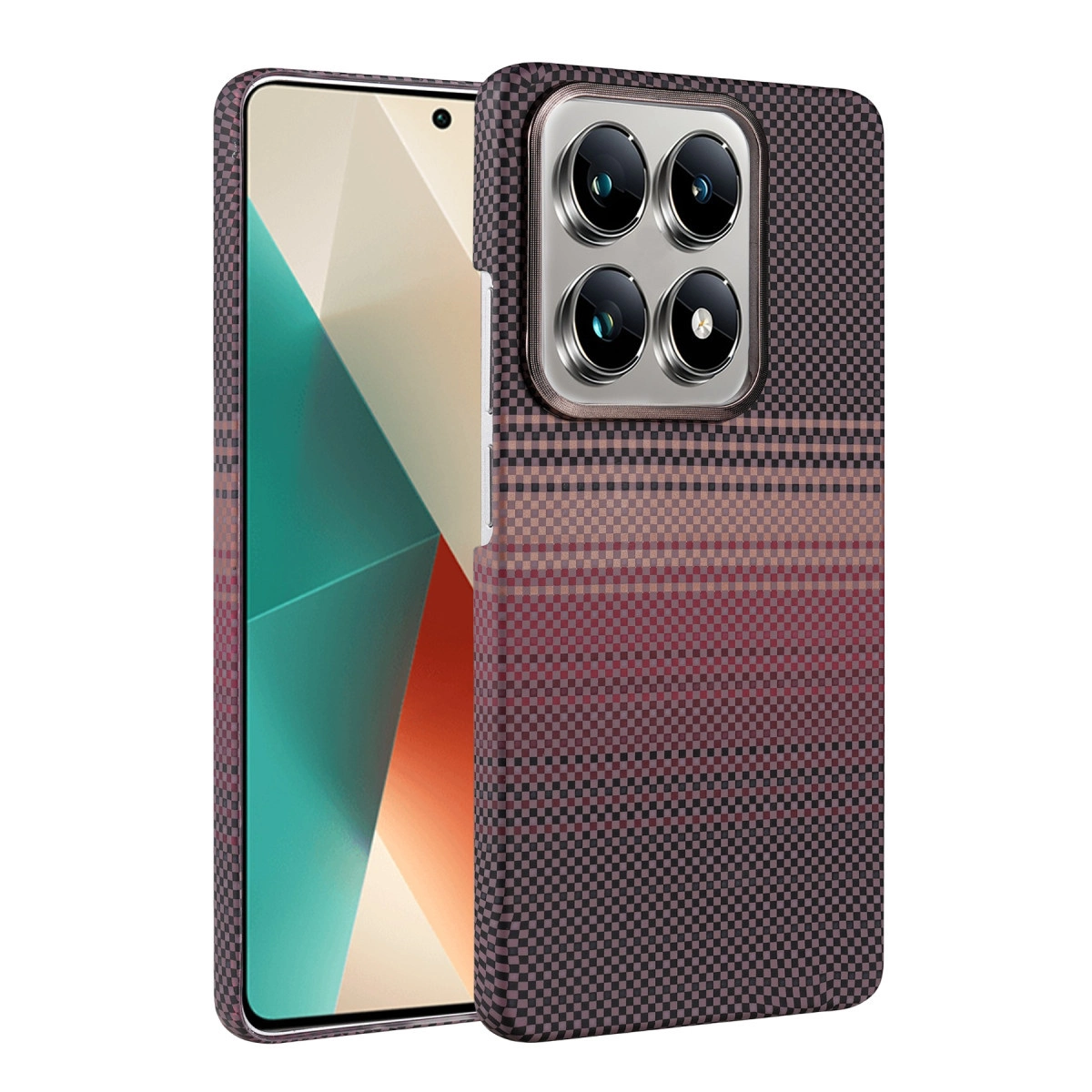 NEWFACE Xiaomi Mi 14T Pro Uyumlu Vega Magsafe Kapak Telefon Kılıfı Çöl Titanyum