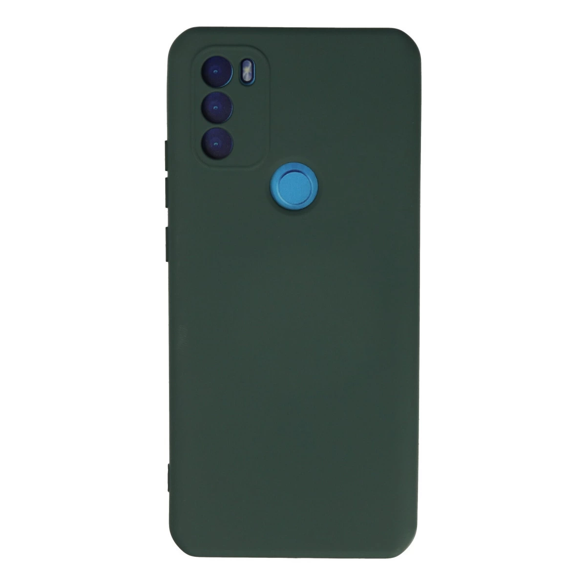 NEWFACE General Mobile Gm 21 Plus Uyumlu Nano İçi Kadife Silikon Telefon Kılıfı Koyu Yeşil