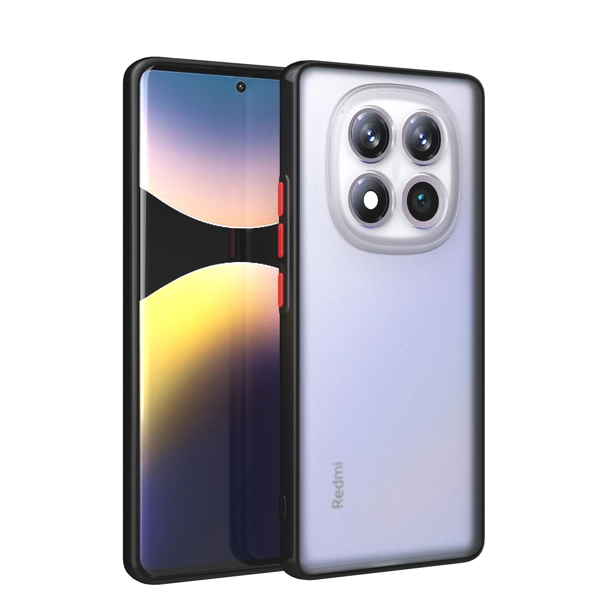 NEWFACE Xiaomi Redmi Note 14 Pro Plus Uyumlu Montreal Silikon Kapak Telefon Kılıfı Siyah