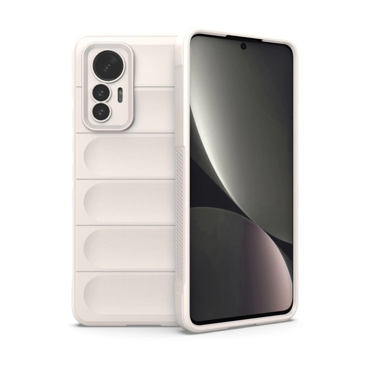 NEWFACE Xiaomi Mi 12 Lite Uyumlu Optimum Silikon Telefon Kılıfı Krem