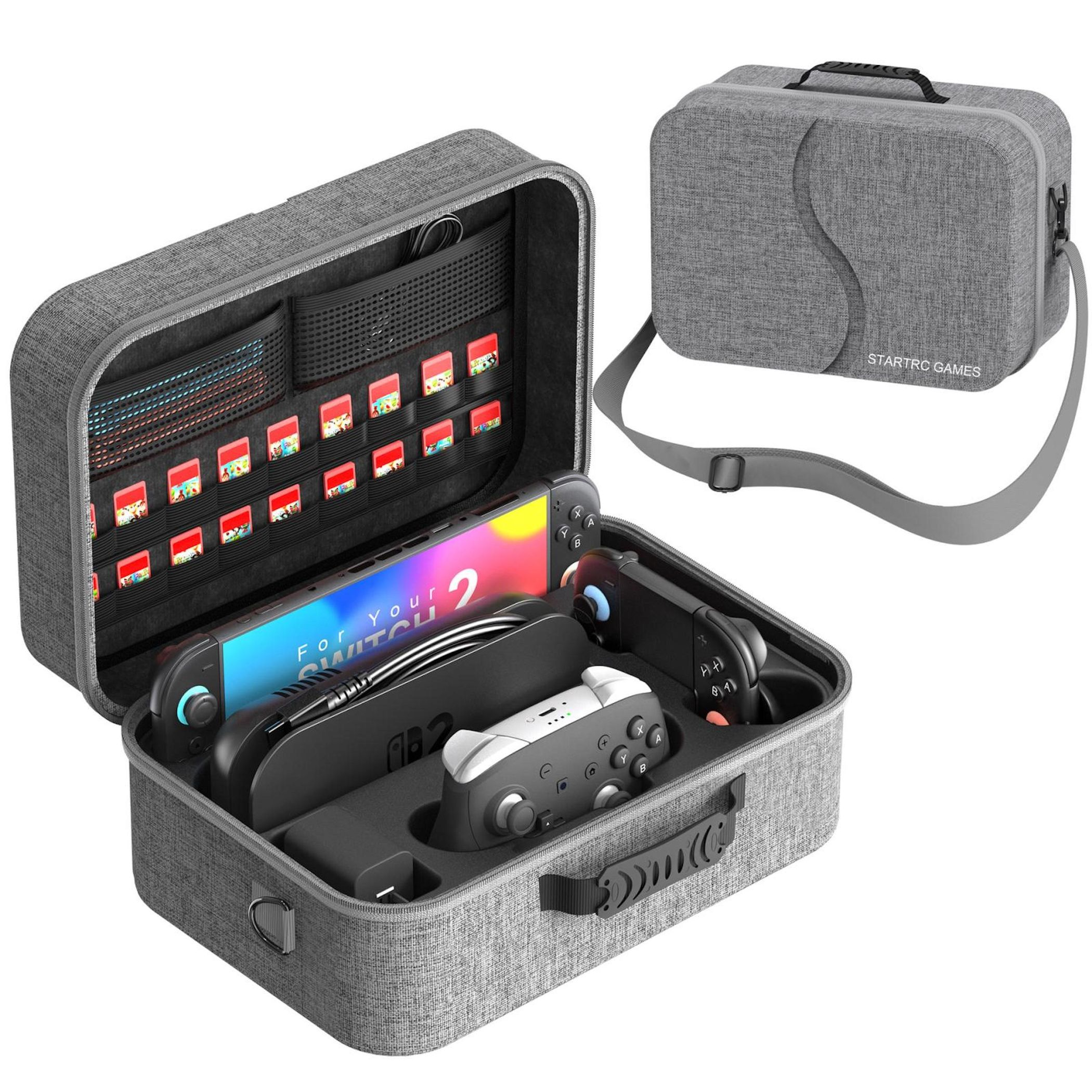 Switch Nintendo Switch グレー　携帯ケース付 Accesorio Nintendo Switch | WIGENTO Gris | MediaMarkt