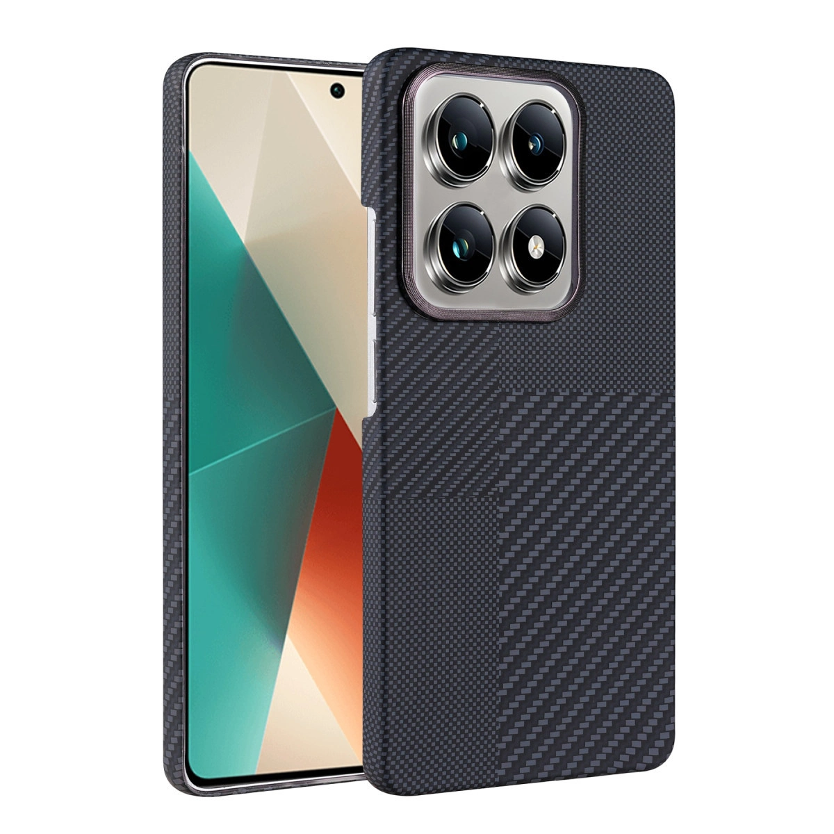 NEWFACE Xiaomi Mi 14T Pro Uyumlu Vega Magsafe Kapak Telefon Kılıfı Siyah