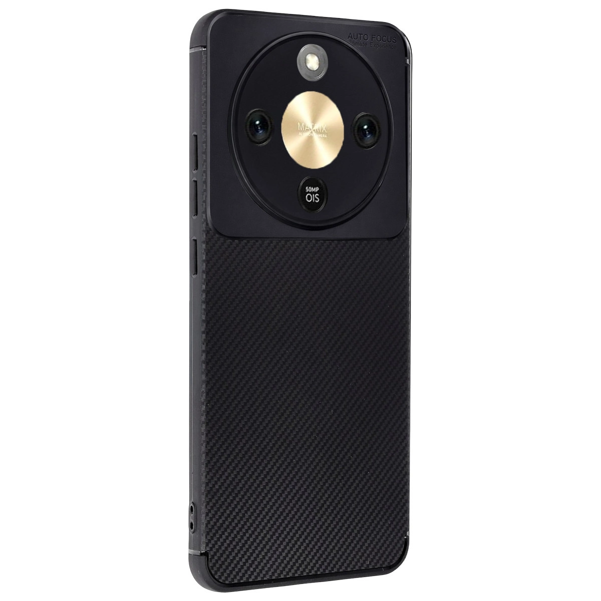 NEWFACE Huawei Honor Magic 8 Lite Uyumlu Auto Focus Karbon Kapak Telefon Kılıfı Siyah