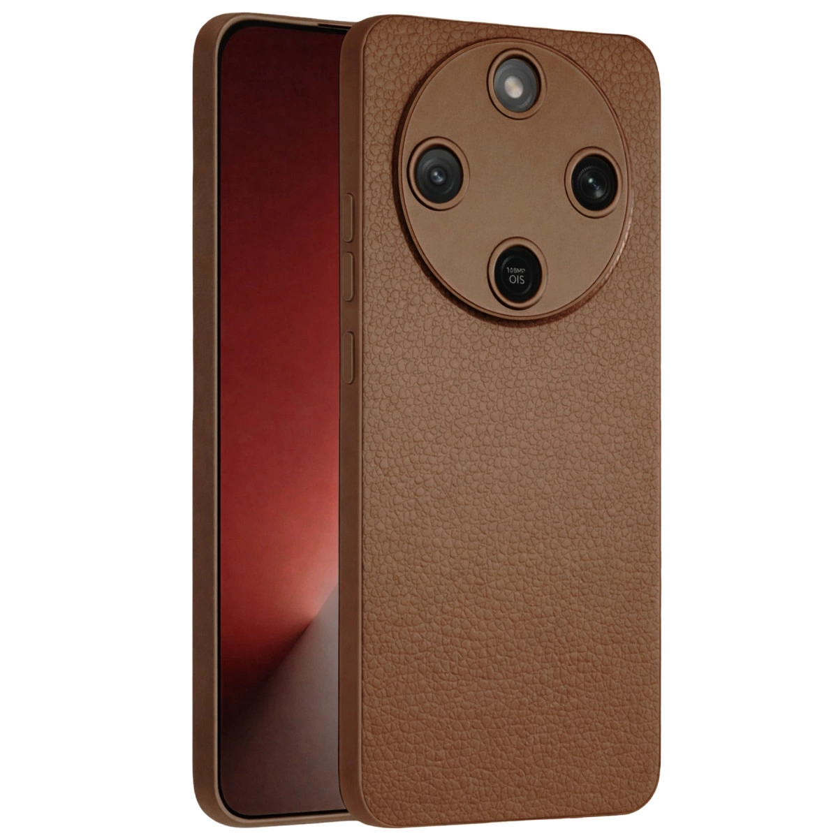 Muff-phone マフフォン ブラウン NEWFACE Huawei Honor Magic 8 Lite Thermax Silikon Telefon Kılıfı