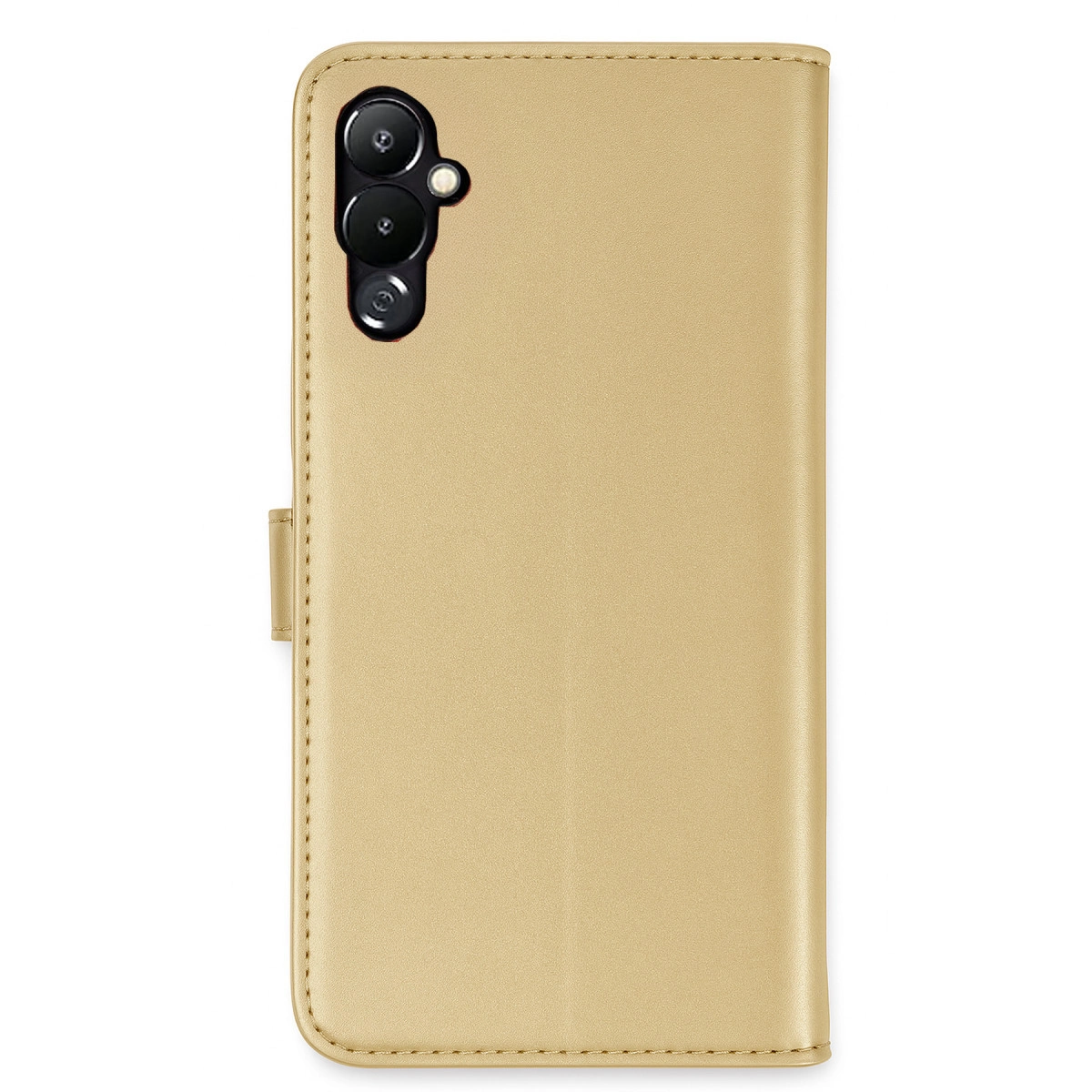 NEWFACE Tecno Pova 4 Uyumlu Trend S Plus Kapaklı Telefon Kılıfı Gold