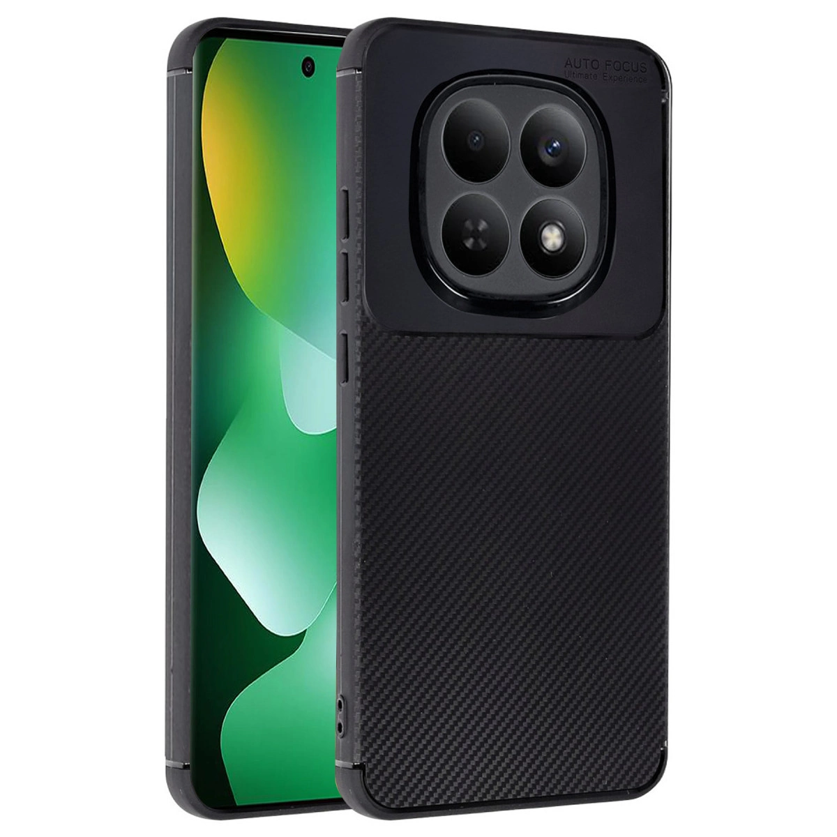 NEWFACE Xiaomi Redmi Note 15 Pro 4G Uyumlu Auto Focus Karbon Kapak Telefon Kılıfı Siyah
