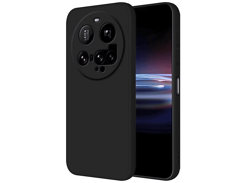 NEWFACE Xiaomi Mi 15 Uyumlu Ultra Uyumlu Nano İçi Kadife Silikon Telefon Kılıfı Siyah