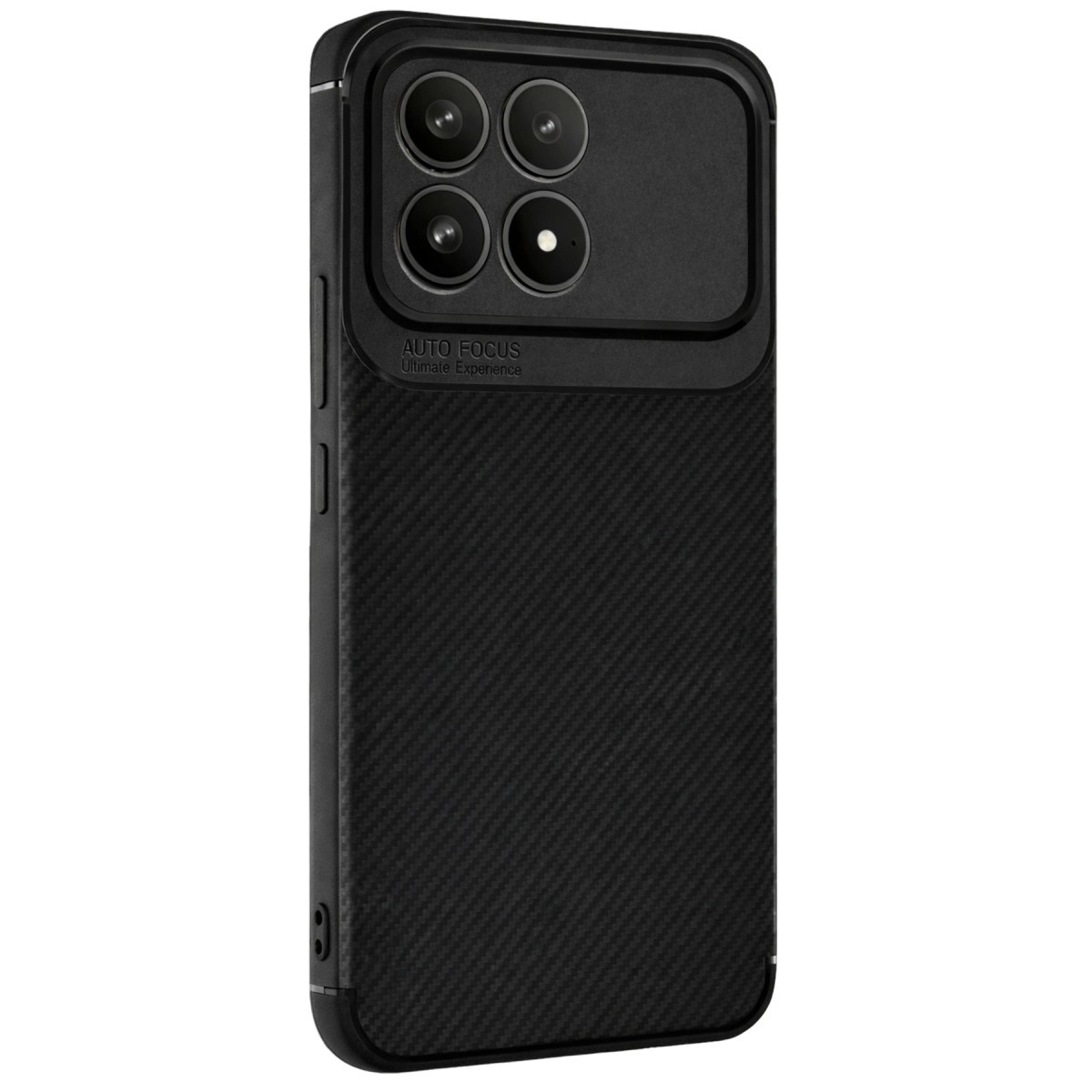 NEWFACE Xiaomi Poco F8 Pro Uyumlu Auto Focus Karbon Kapak Telefon Kılıfı Siyah