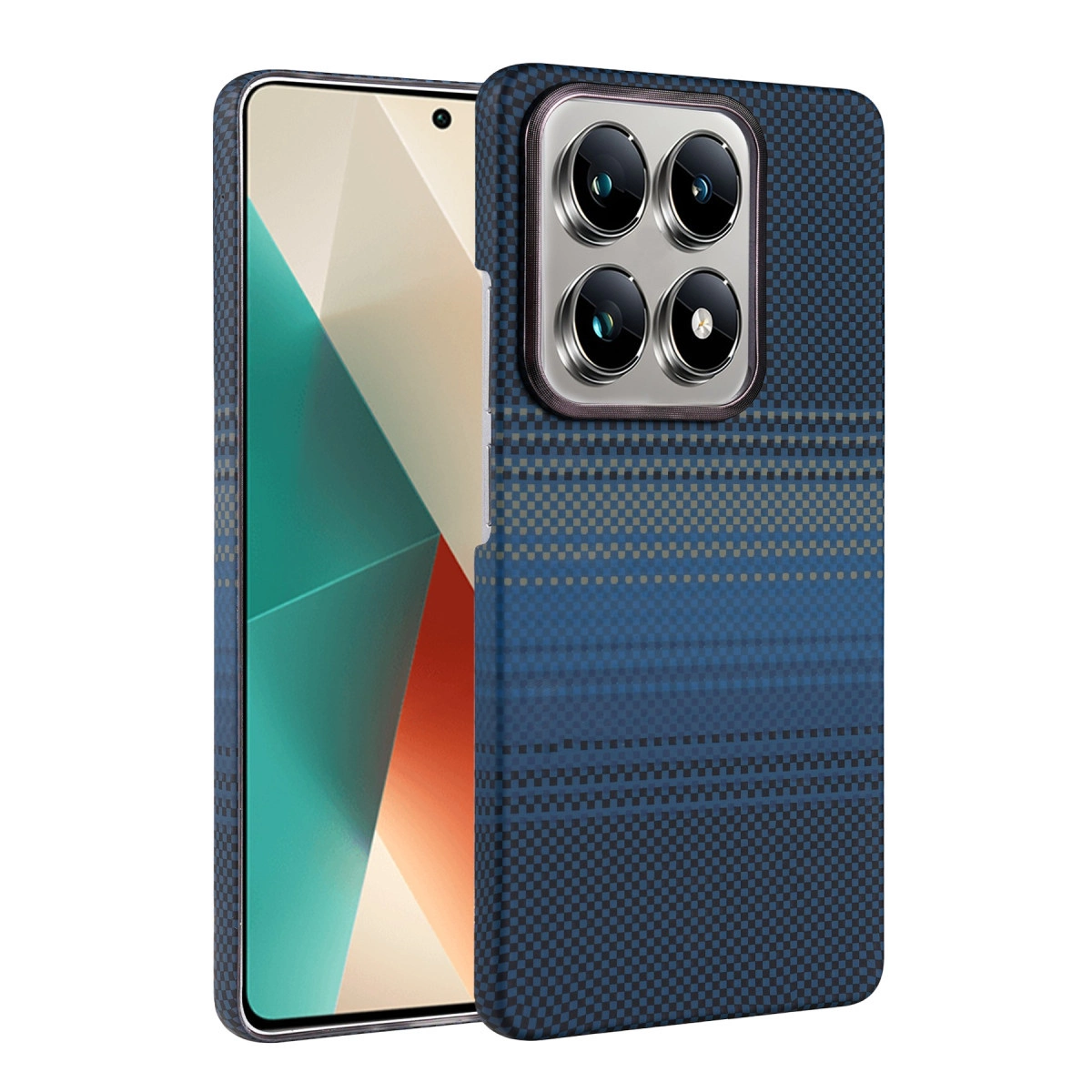 NEWFACE Xiaomi Mi 14T Pro Uyumlu Vega Magsafe Kapak Telefon Kılıfı Mavi