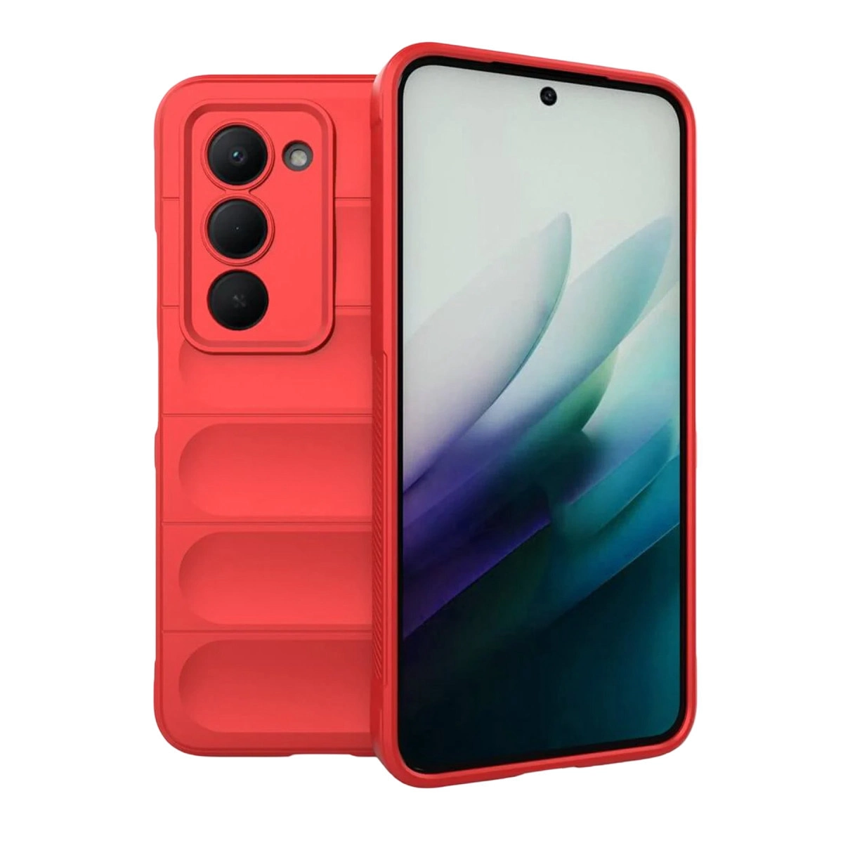 NEWFACE Xiaomi Redmi 15 4G Uyumlu Uyumlu Optimum Silikon Telefon Kılıfı Kırmızı