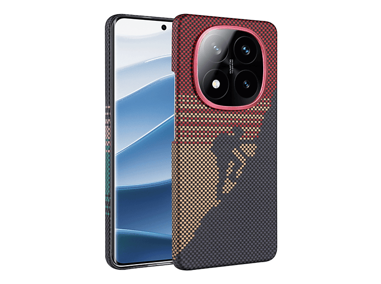 NEWFACE Xiaomi Redmi Note 14 Pro 5G Uyumlu Vega Magsafe Kapak Telefon Kılıfı Kırmızı