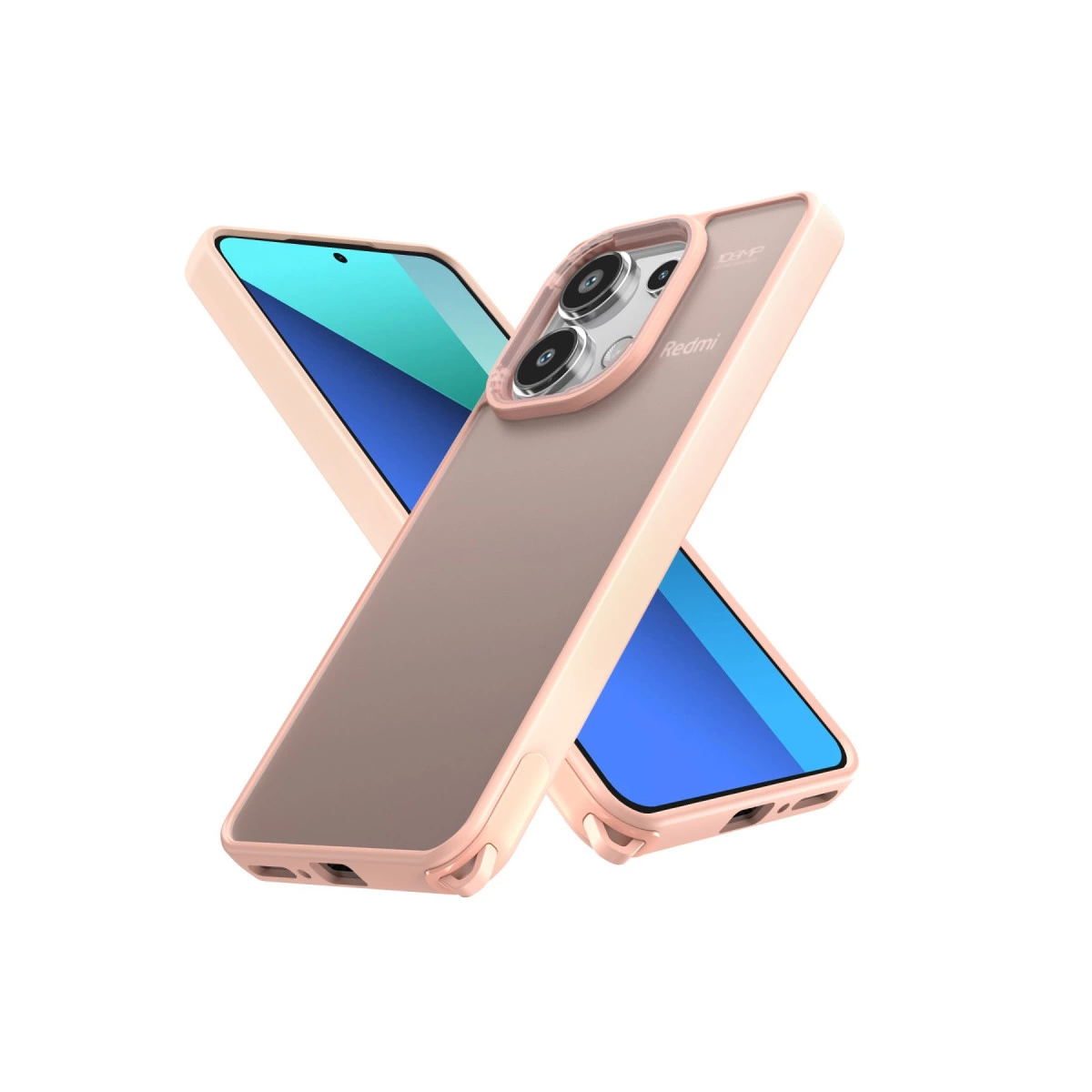 NEWFACE Xiaomi Redmi Note 13 Pro 4G Uyumlu Elegant Kapak Telefon Kılıfı Pudra