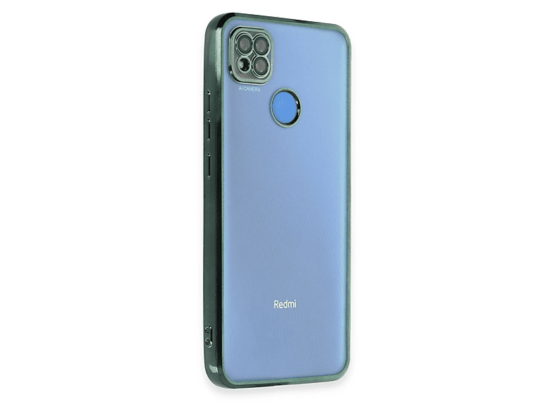 NEWFACE Xiaomi Redmi 9c Uyumlu Kamera Korumalı Lensli Silikon Telefon Kılıfı Yeşil