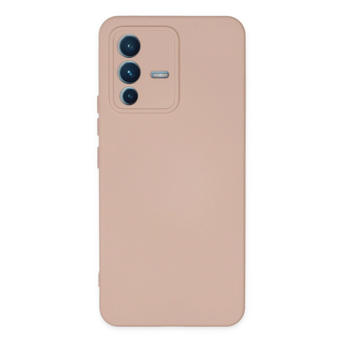 NEWFACE Vivo V23 5G Uyumlu Nano İçi Kadife Silikon Telefon Kılıfı Pudra