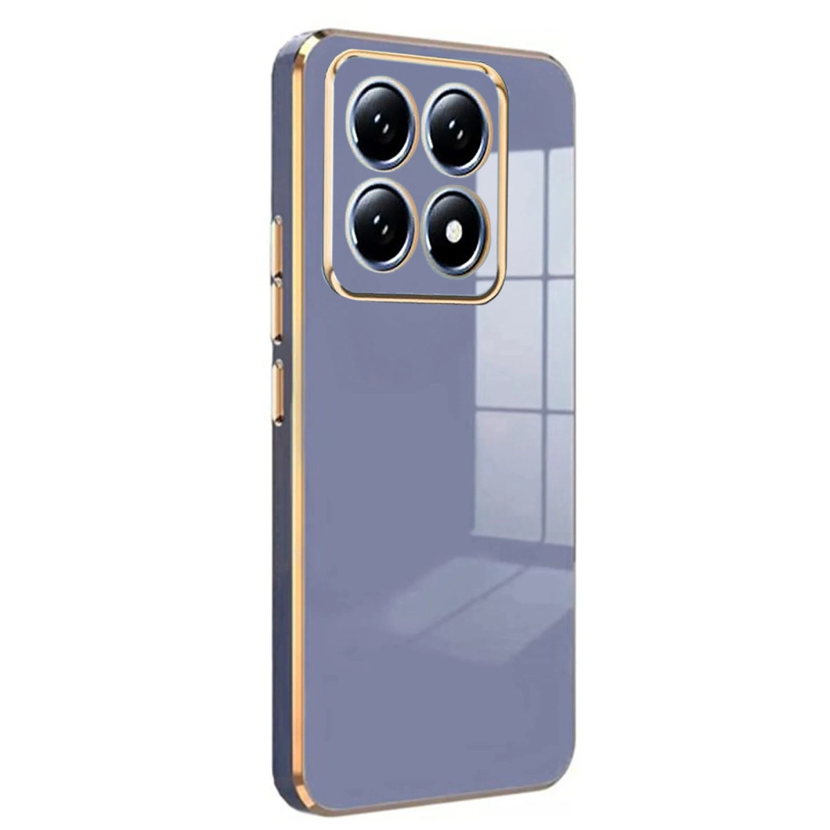 NEWFACE Xiaomi Mi 14T Pro Uyumlu Volet Silikon Telefon Kılıfı Mavi