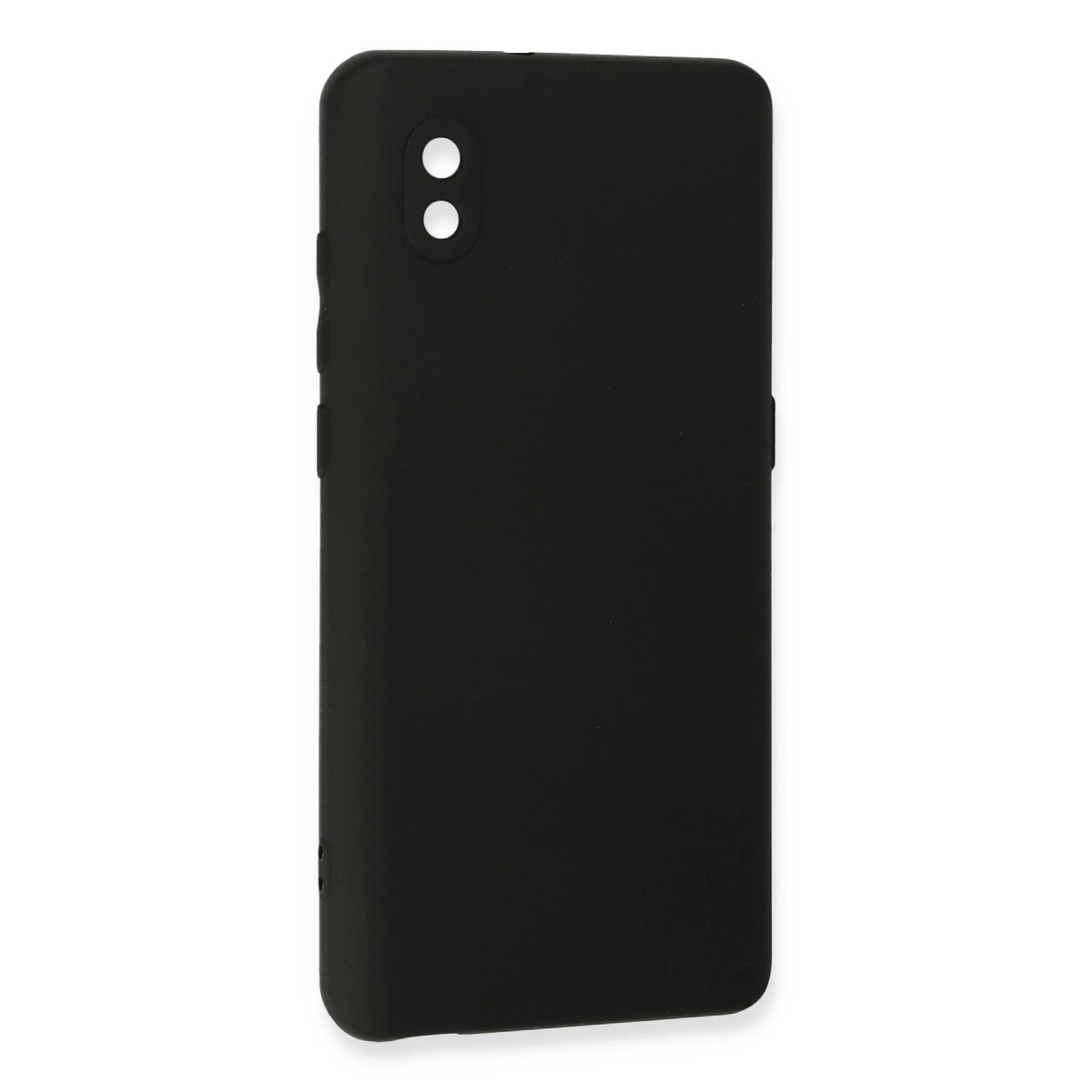 Üstte iki kamera lens açıklığı olan siyah telefon kılıfı.