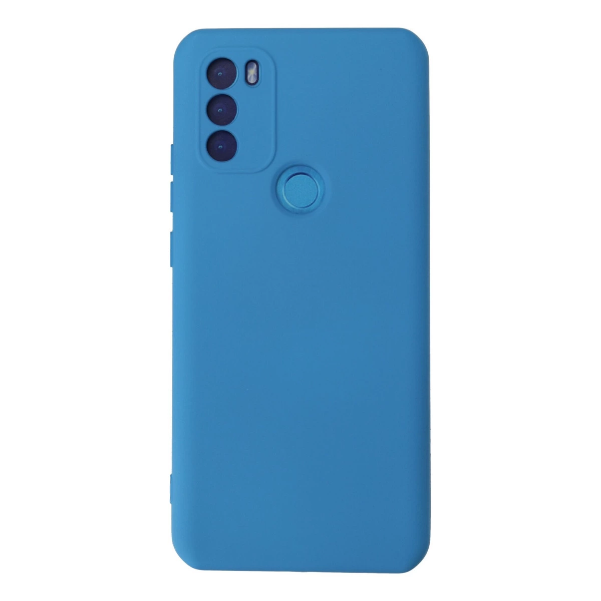 NEWFACE General Mobile Gm 21 Plus Uyumlu Nano İçi Kadife Silikon Telefon Kılıfı Mavi