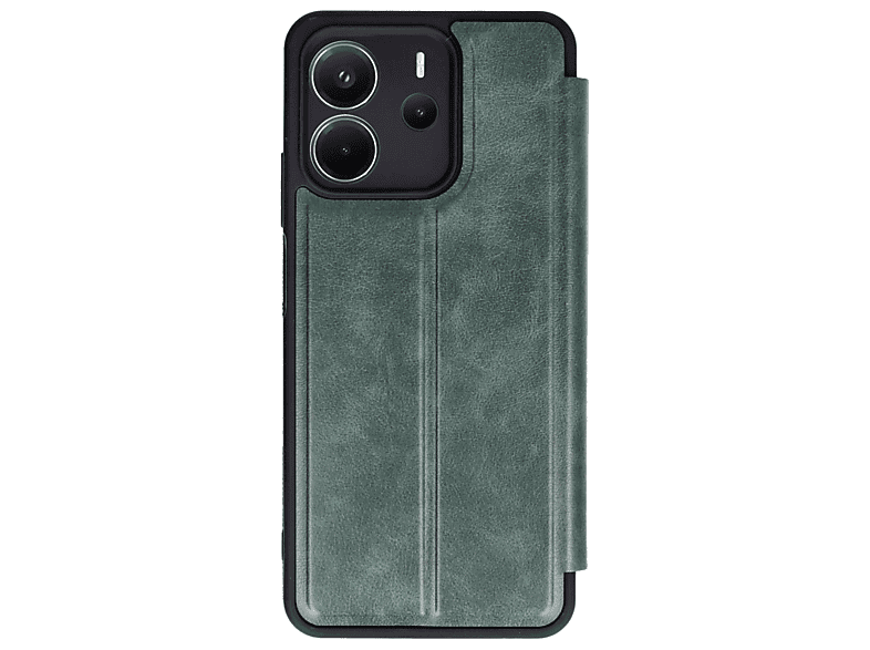 NEWFACE Xiaomi Redmi Note 14 4G Uyumlu Flip Cover Telefon Kılıfı Koyu Yeşil