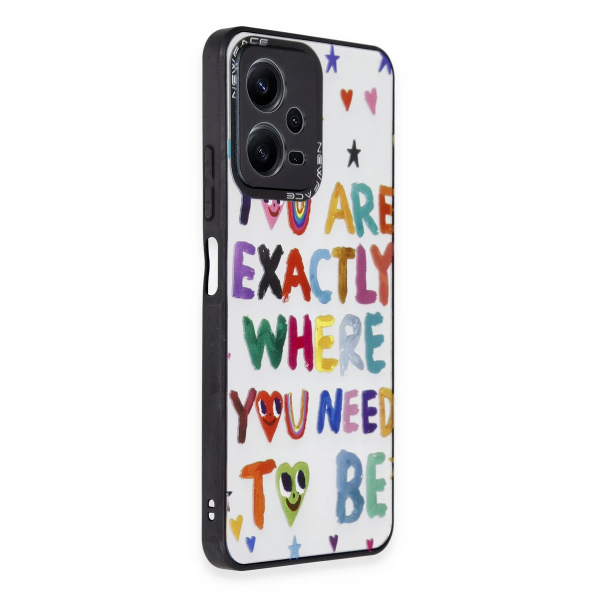 NEWFACE Xiaomi Poco X5 Pro 5G Uyumlu Mirror Desenli Kapak Telefon Kılıfı Çok renkli