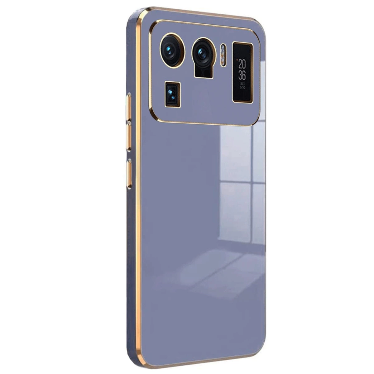 NEWFACE Xiaomi Mi 11 Ultra Uyumlu Volet Silikon Telefon Kılıfı Mavi