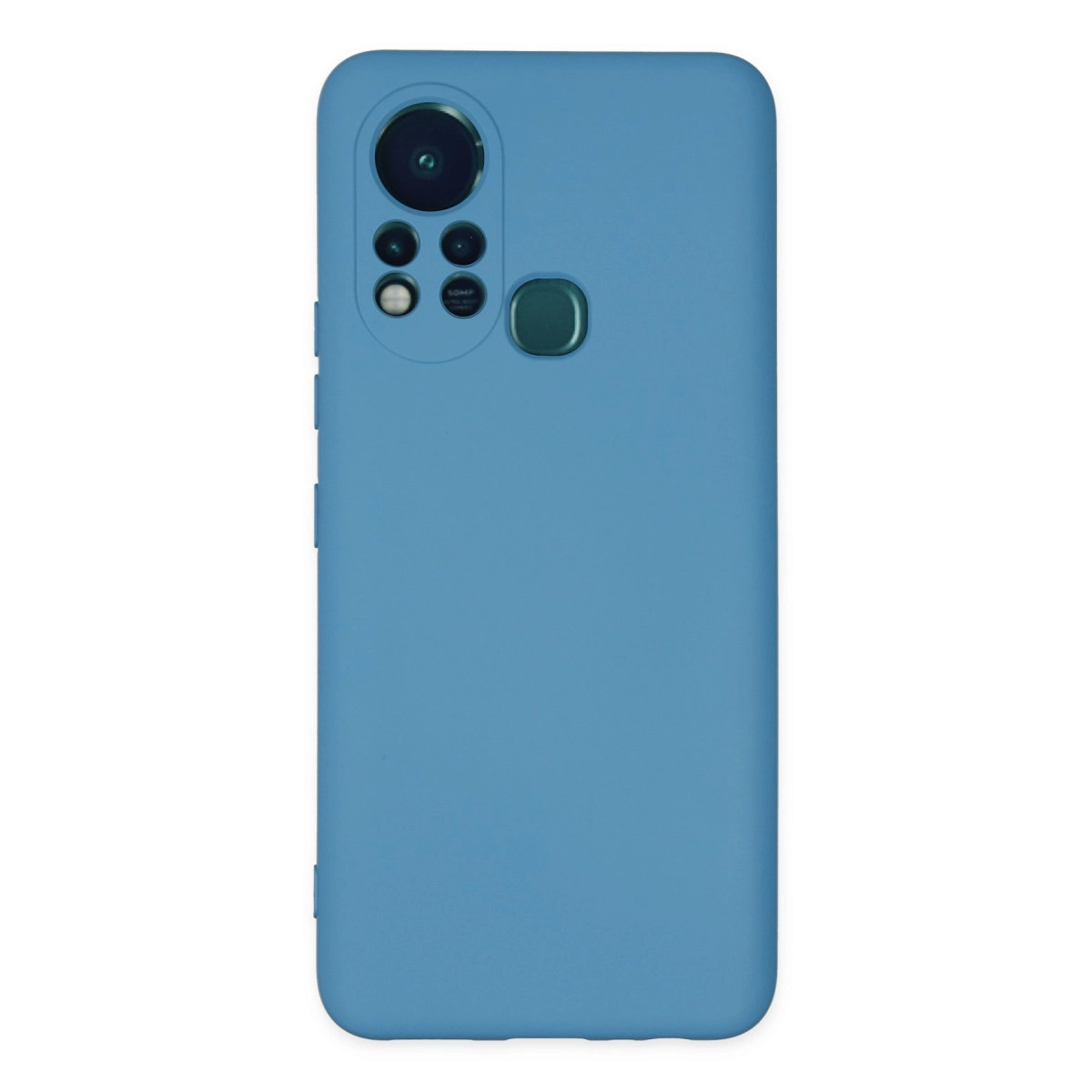 NEWFACE Infinix Hot 11S Uyumlu Nano İçi Kadife Silikon Telefon Kılıfı Mavi