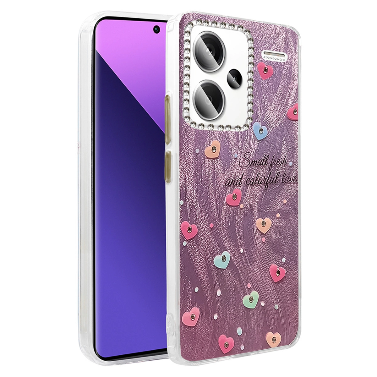 NEWFACE Xiaomi Redmi Note 13 Pro Plus Uyumlu Blade Aynalı Desenli Kapak Telefon Kılıfı Çok Renkli