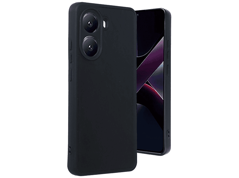 NEWFACE Xiaomi Poco X7 Pro Uyumlu Aras Deri Kapak Telefon Kılıfı Siyah