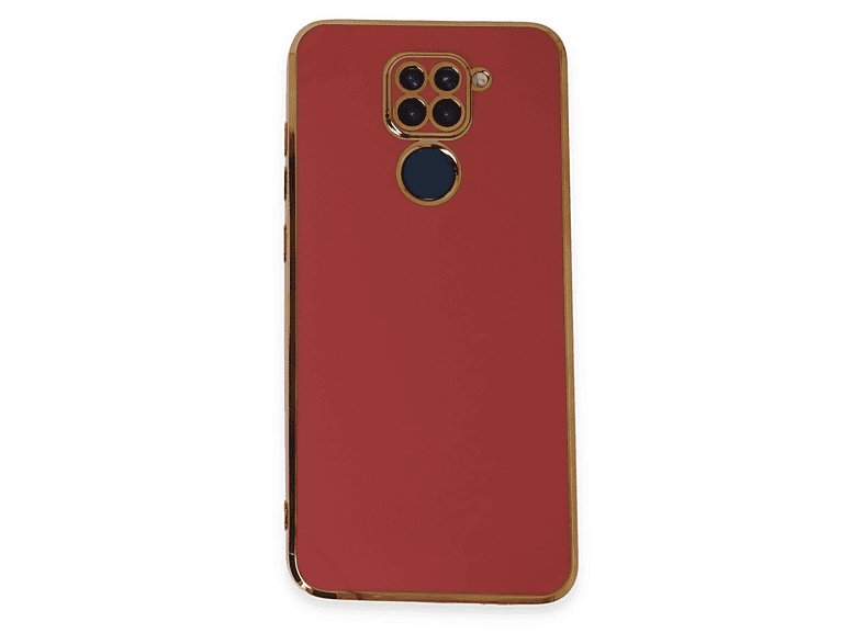 NEWFACE Xiaomi Redmi Note 9 Uyumlu Volet Silikon Telefon Kılıfı Kırmızı