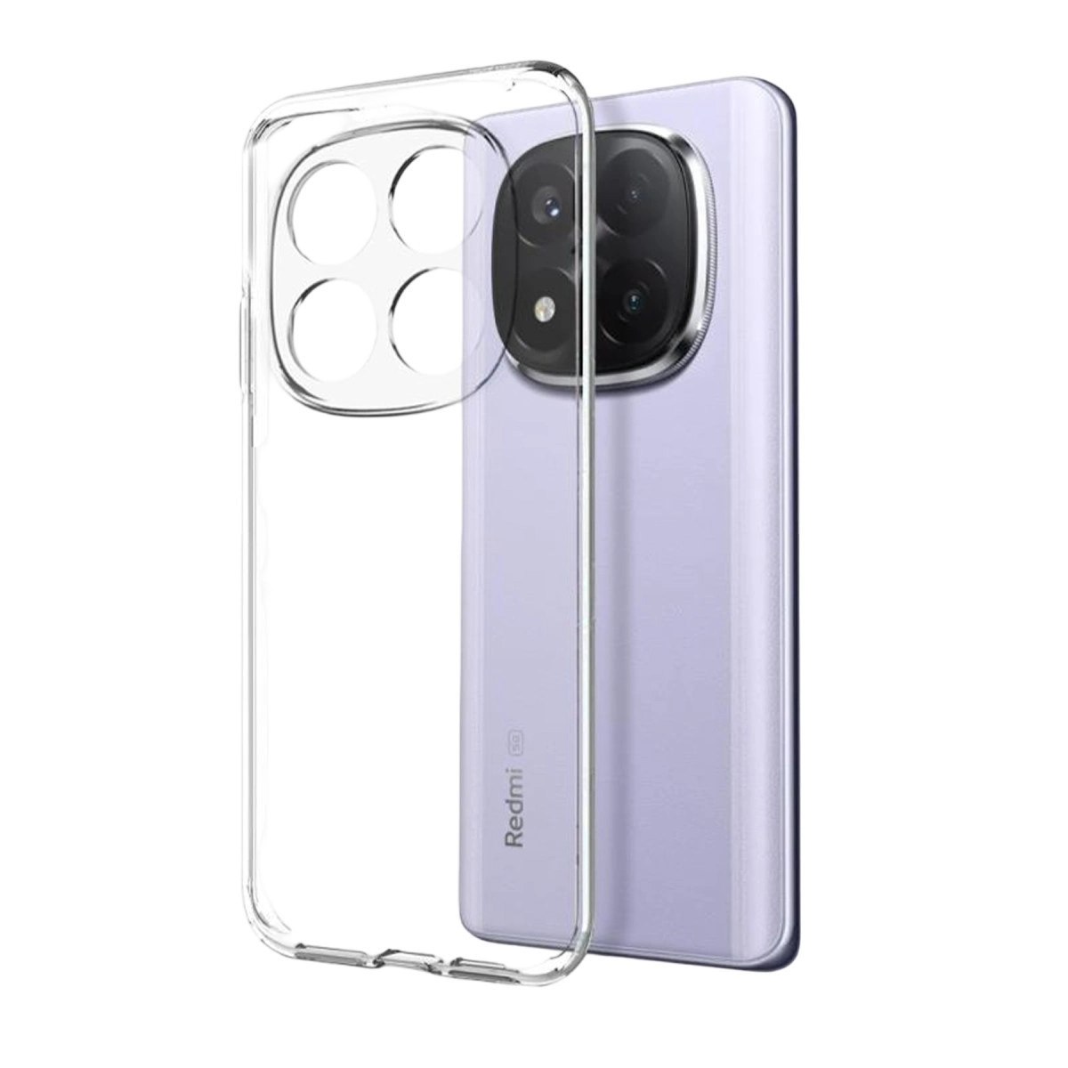 NEWFACE Xiaomi Redmi Note 15 Pro Plus 5G Uyumlu Lüx Şeffaf Silikon Telefon Kılıfı Şeffaf