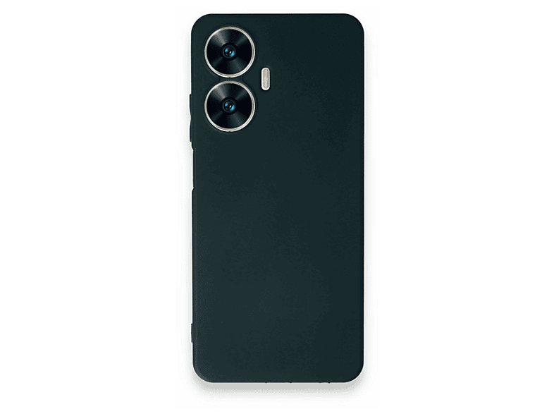 NEWFACE Realme C55 Uyumlu First Silikon Telefon Kılıfı Koyu Yeşil