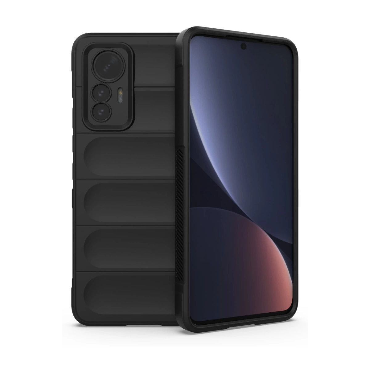 NEWFACE Xiaomi Mi 12 Lite Uyumlu Optimum Silikon Telefon Kılıfı Siyah