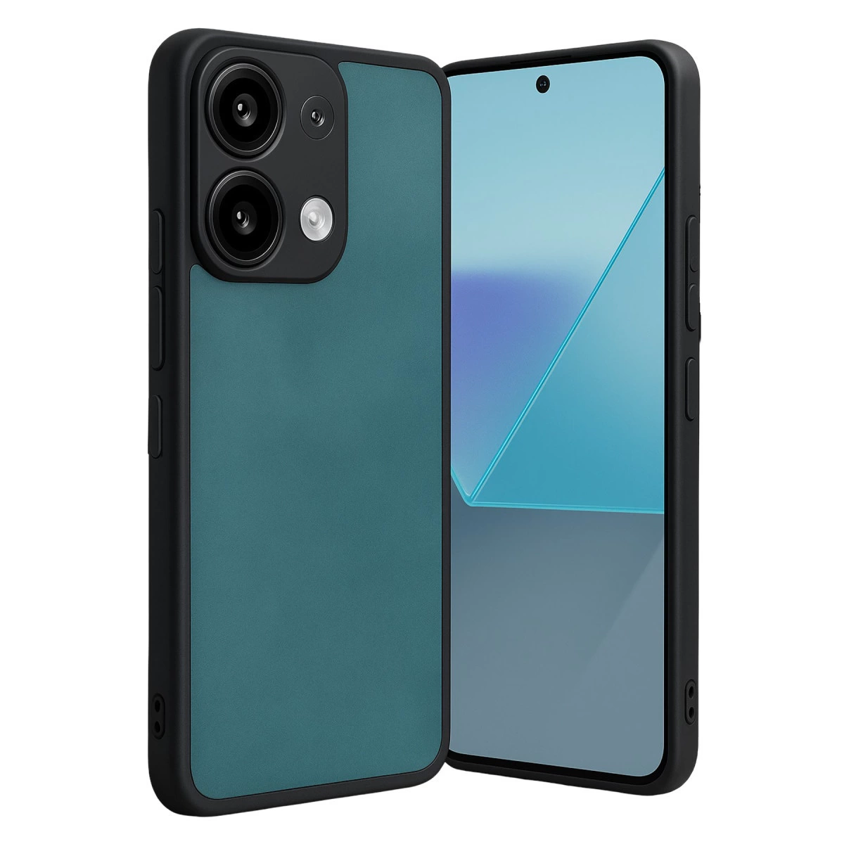 NEWFACE Xiaomi Redmi Note 13 4G Uyumlu Aras Deri Kapak Telefon Kılıfı Açık Yeşil