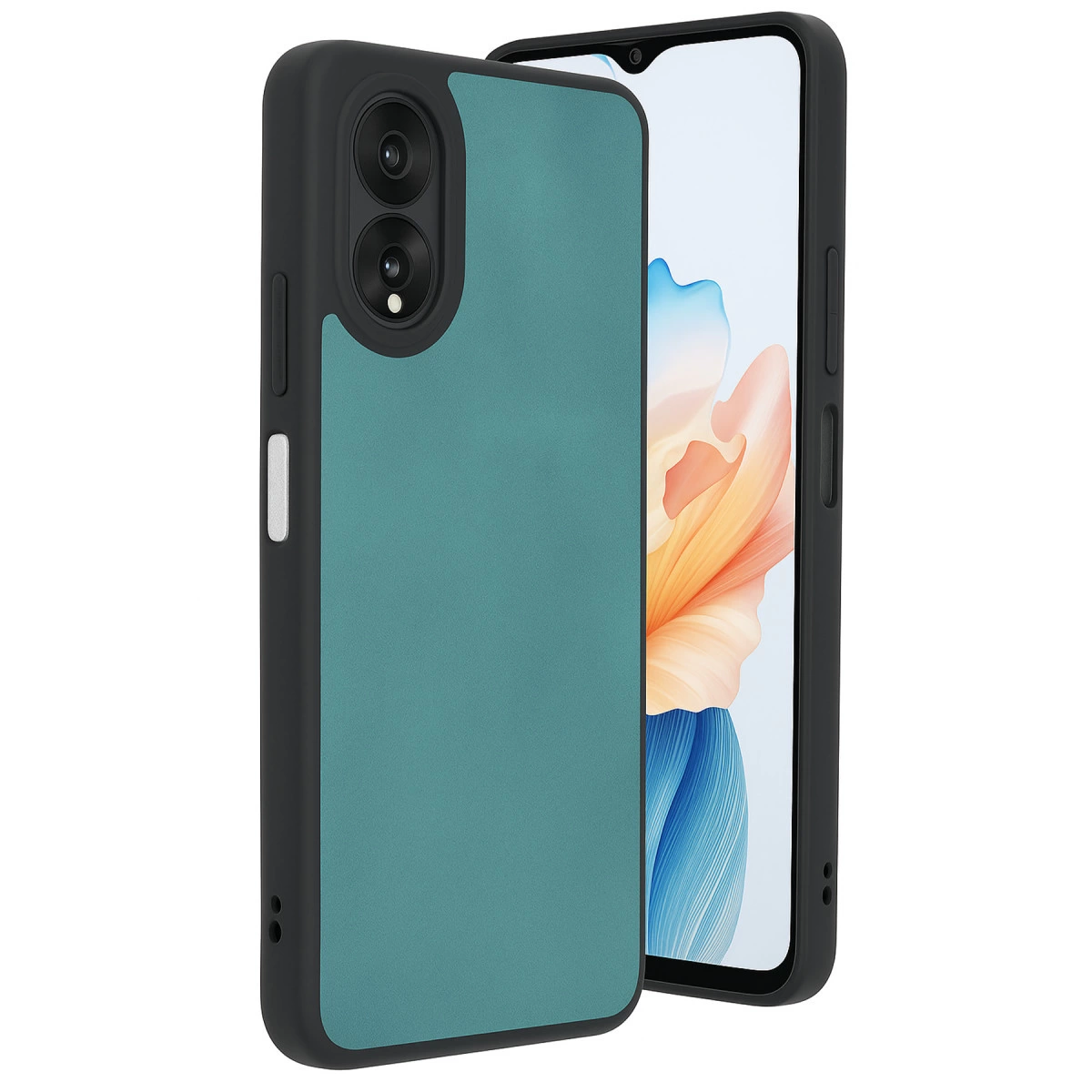 NEWFACE Oppo A38 Uyumlu Aras Deri Kapak Telefon Kılıfı Açık Yeşil