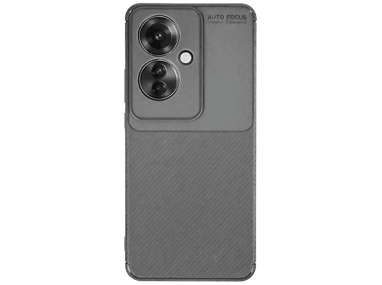 NEWFACE Oppo Reno 11F Uyumlu Auto Focus Karbon Kapak Telefon Kılıfı Gri