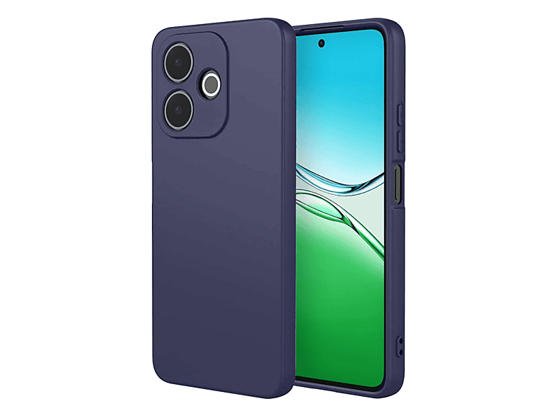 NEWFACE Oppo A5 Pro 4G Uyumlu First Silikon Telefon Kılıfı Lacivert