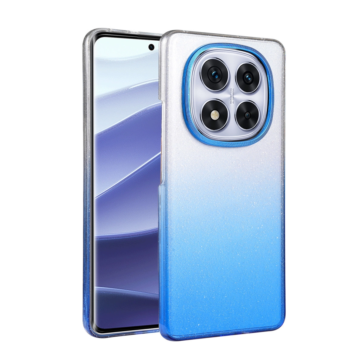 NEWFACE Xiaomi Redmi Note 14 Pro Plus Uyumlu Glossy Kapak Telefon Kılıfı Mavi