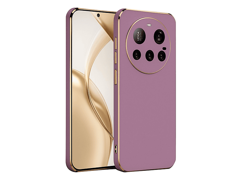 NEWFACE Xiaomi Mi 15 Ultra Uyumlu Volet Silikon Telefon Kılıfı Mor