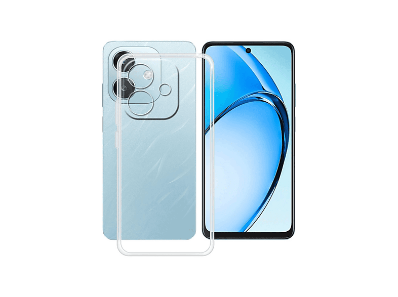 NEWFACE Oppo A3 Uyumlu Lüx Şeffaf Silikon Telefon Kılıfı Şeffaf