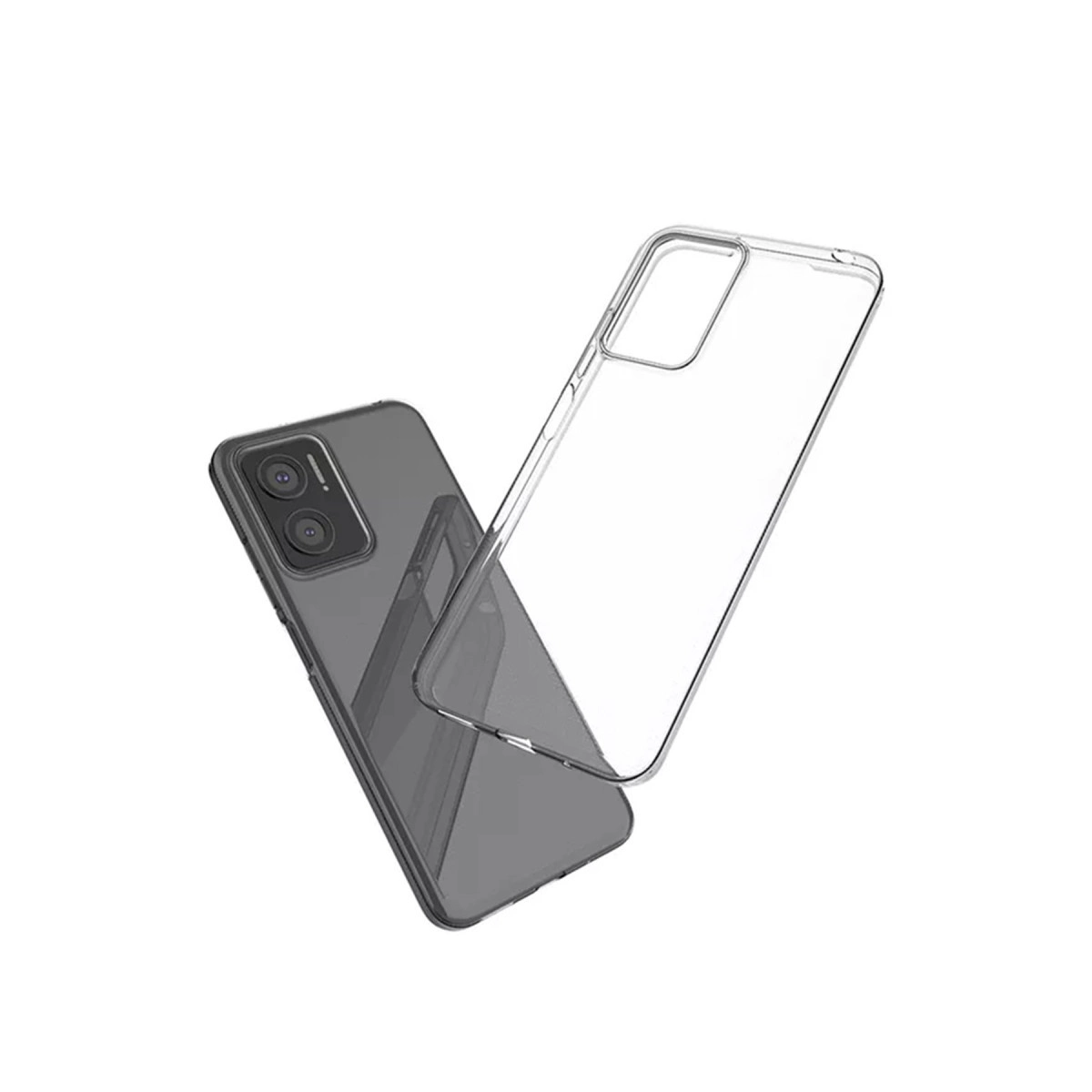 NEWFACE Vivo Y16 Uyumlu Lüx Şeffaf Silikon Telefon Kılıfı Şeffaf