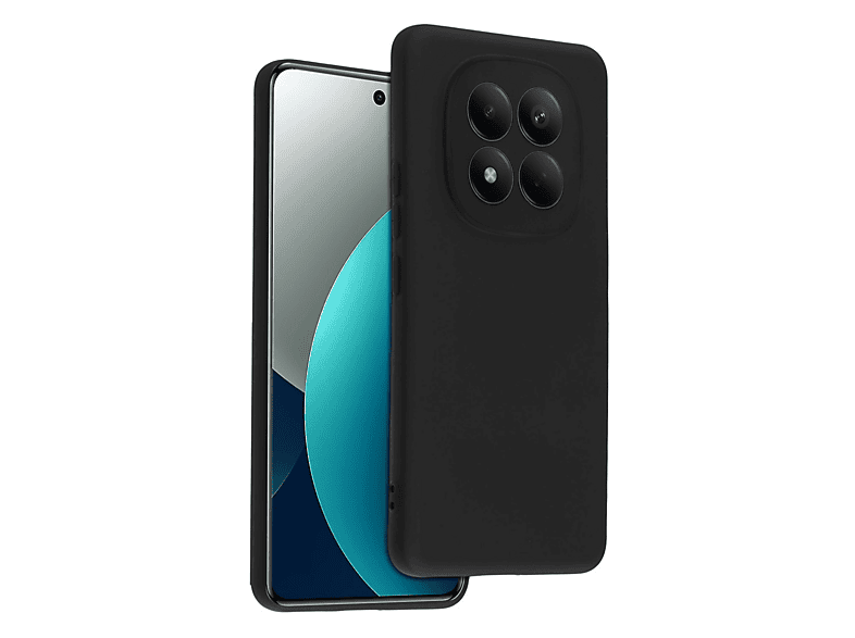 NEWFACE Xiaomi Redmi Note 15 Pro 4G Uyumlu First Silikon Telefon Kılıfı Siyah