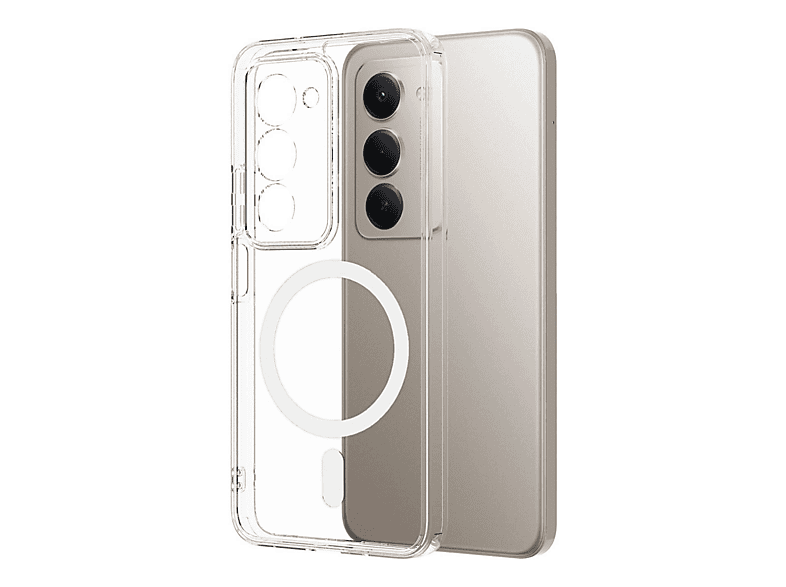 NEWFACE Xiaomi Redmi 15 4G Uyumlu Combo Sert Şeffaf Magsafe Kapak Telefon Kılıfı Şeffaf