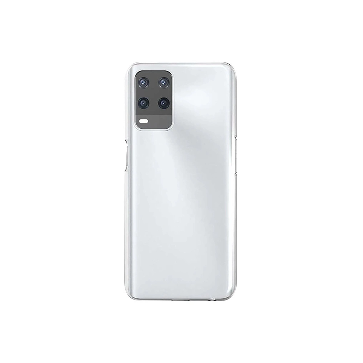 NEWFACE Oppo A54 4G Uyumlu Deluxe 2mm Şeffaf Silikon Telefon Kılıfı Şeffaf