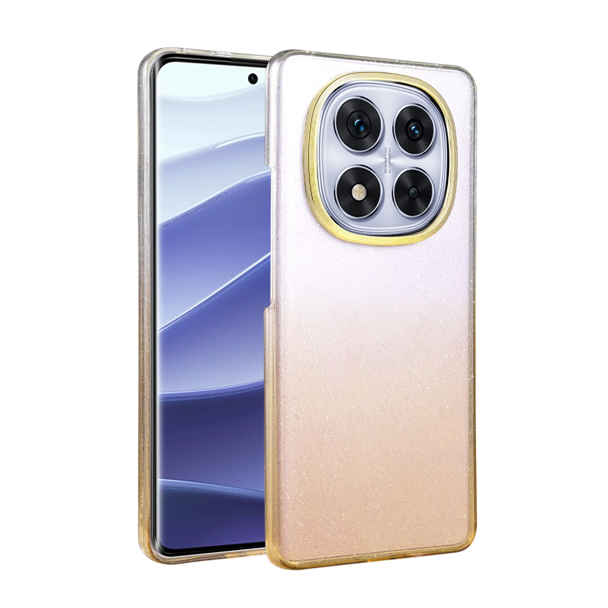 NEWFACE Xiaomi Redmi Note 14 Pro Plus Uyumlu Glossy Kapak Telefon Kılıfı Çöl Titanyum
