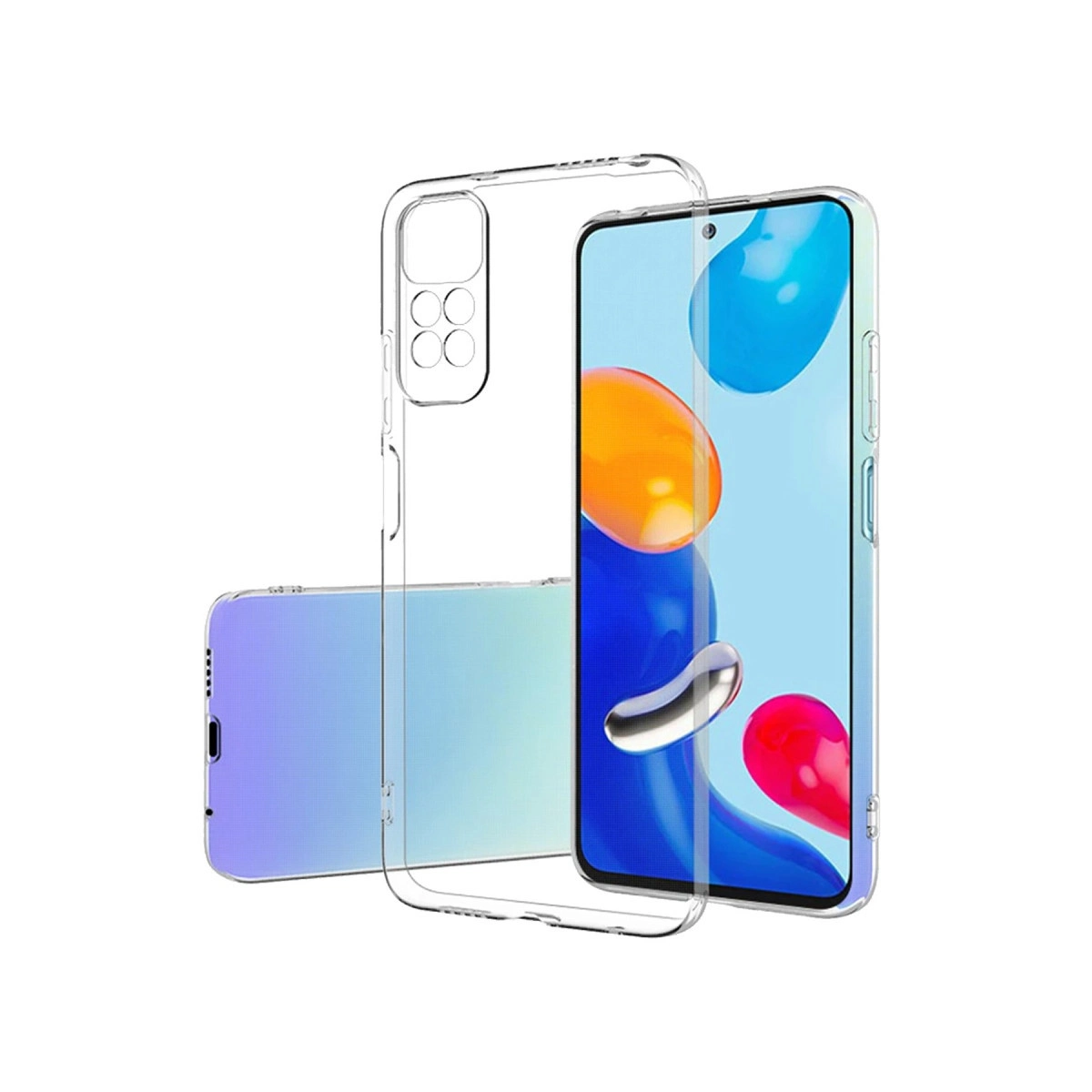 NEWFACE Xiaomi Redmi Note 12 Pro 4G Uyumlu Lüx Şeffaf Silikon Telefon Kılıfı Şeffaf