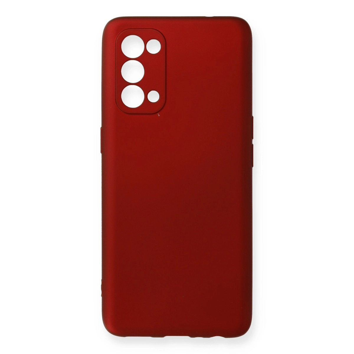 NEWFACE Oppo Reno 5 Pro Uyumlu First Silikon Telefon Kılıfı Bordo